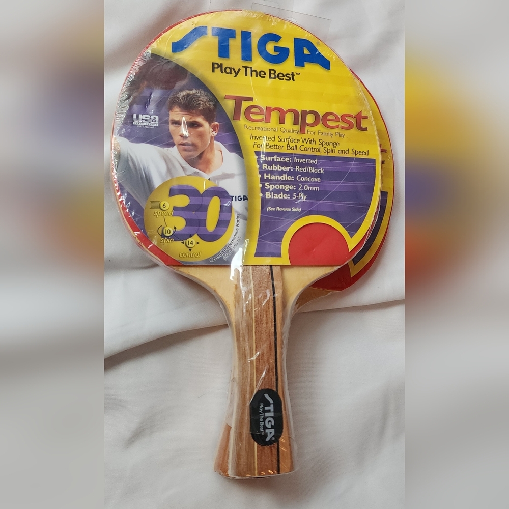 STIGA Tempest Ping Pong Paddle Table Tennis T0020 USATT Approved Set Of Two